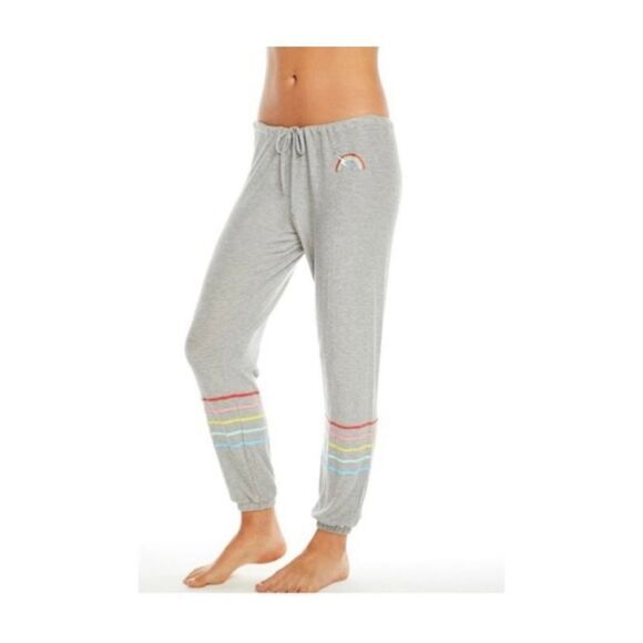Chaser Rainbow Bolt‎ Comfy Joggers Drawstring Pride Grey XS - Picture 13 of 13